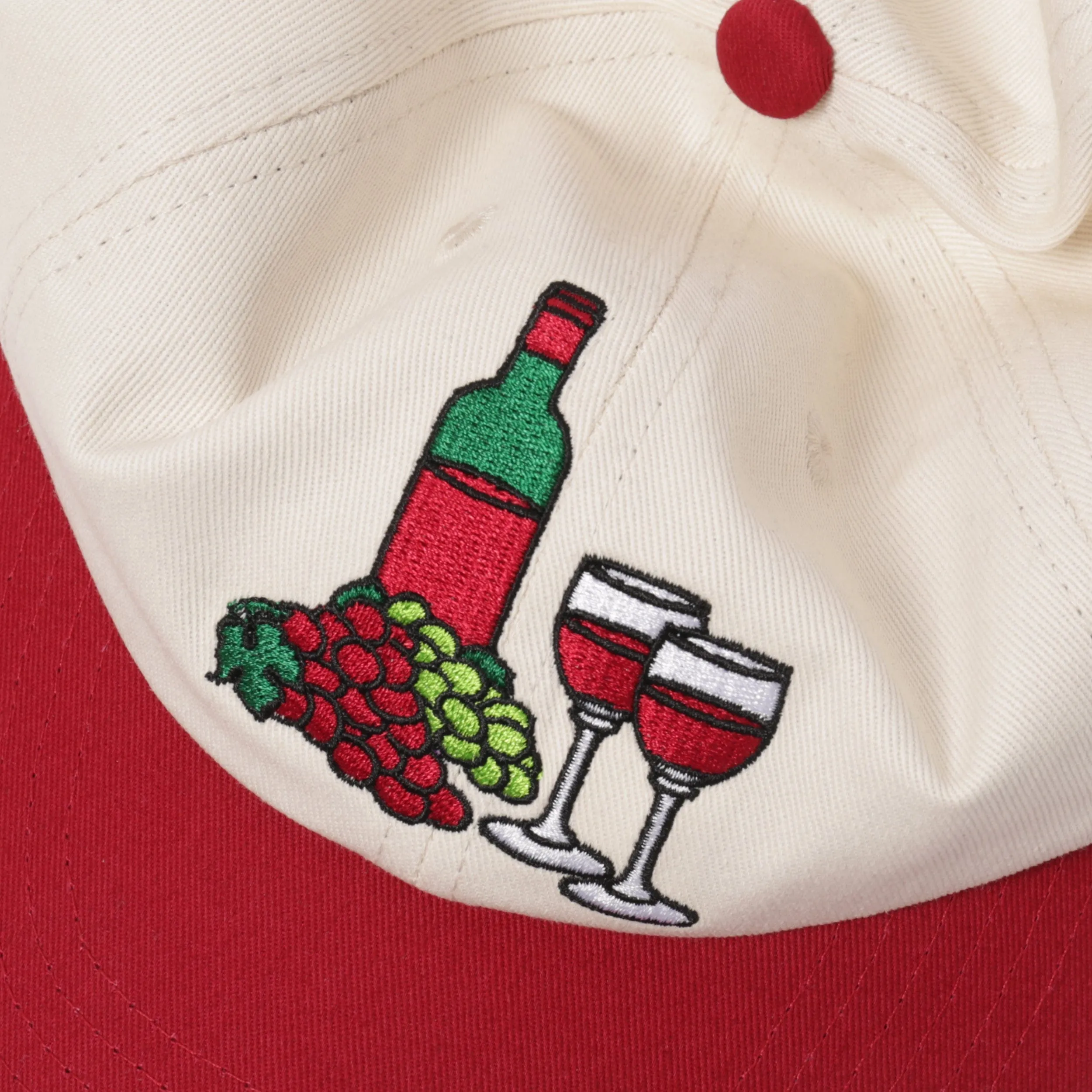 Skateboard Cafe Vino 6 Panel Cap Cream / Grape