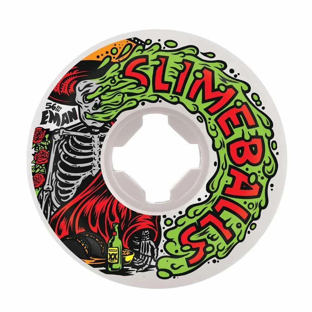 Slime Balls Skateboard Wheels Emmanuel Guzman Vomit Mini 97a White 56mm