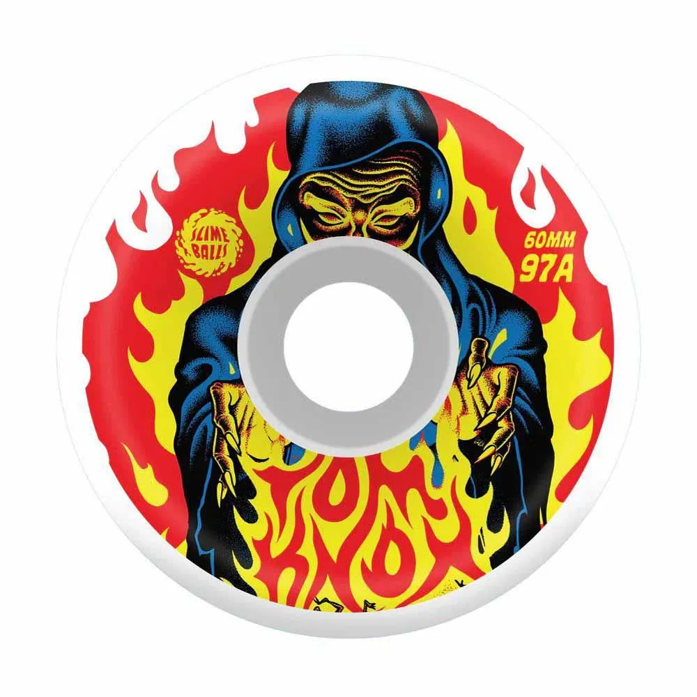 Slime Balls Skateboard Wheels Tom Knox Reissue Vomits 97a White 60mm