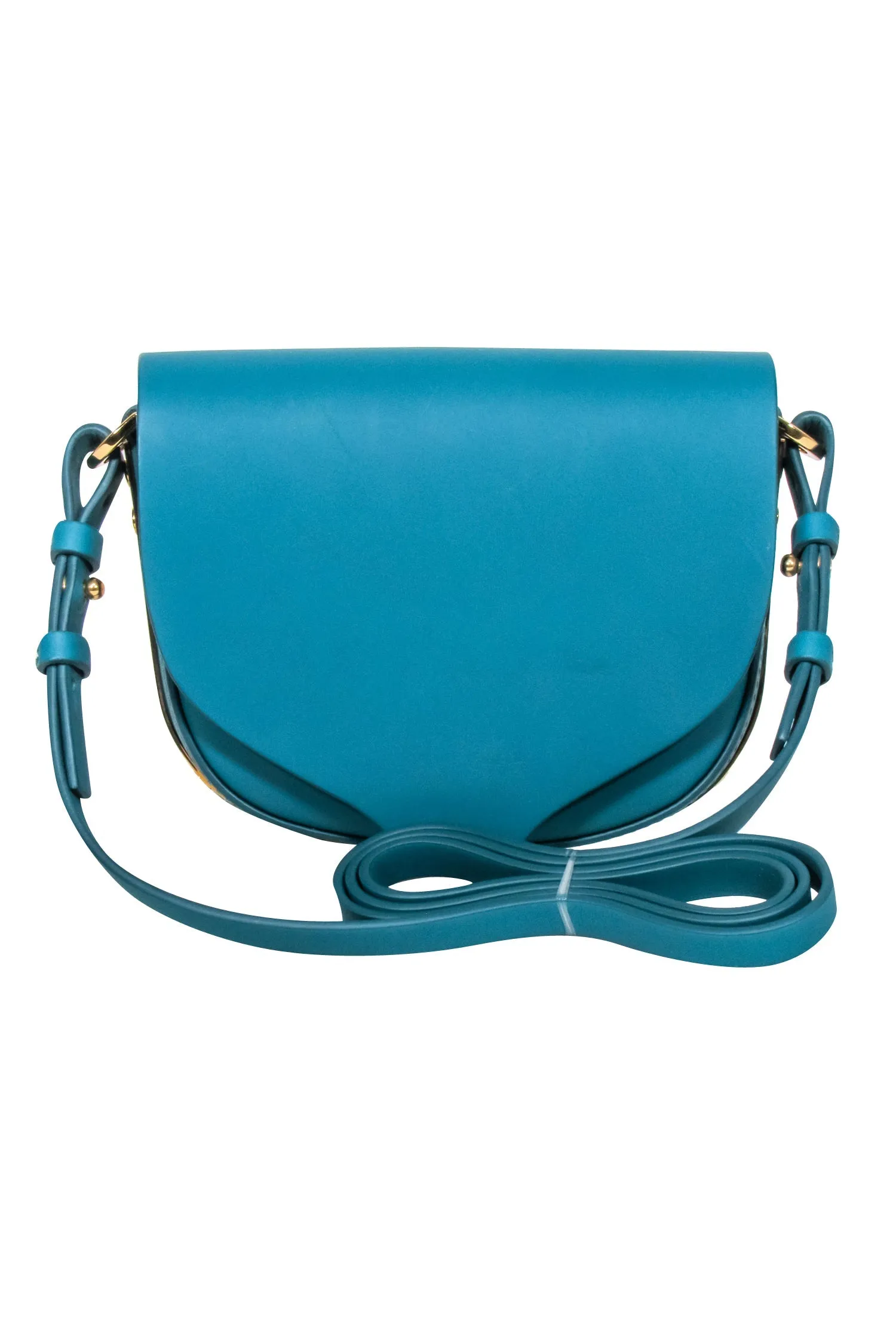 Sophie Hulme - Teal Leather Mini Crossbody Bag