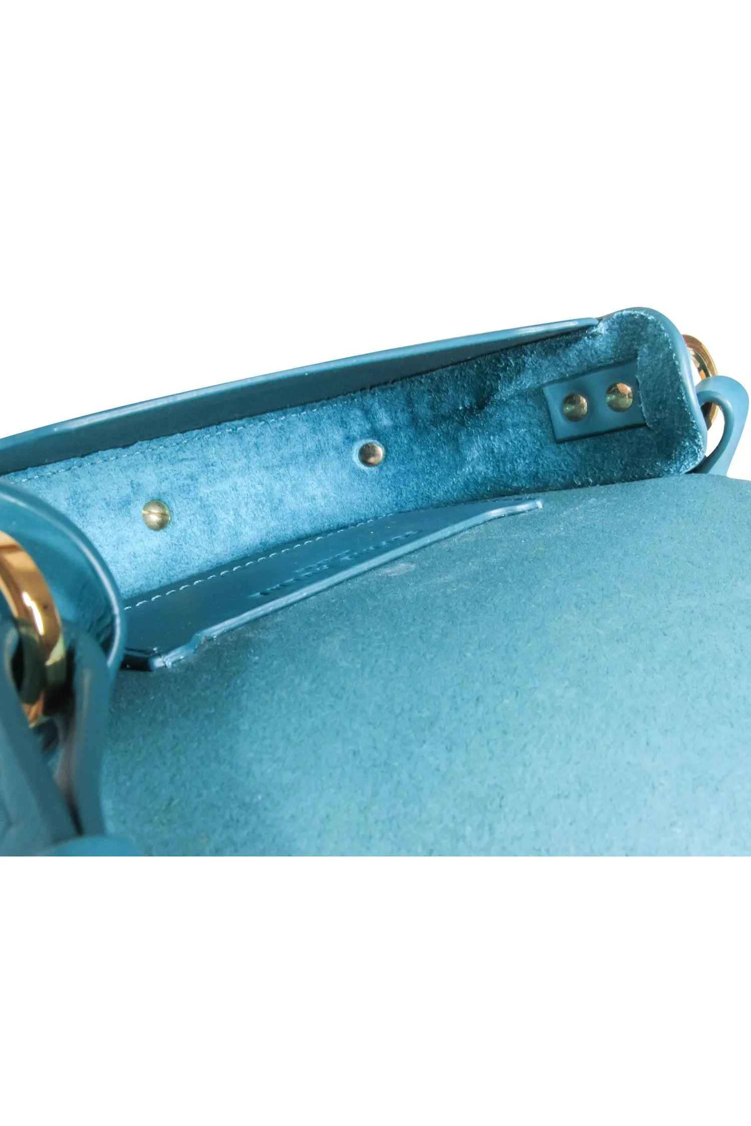 Sophie Hulme - Teal Leather Mini Crossbody Bag