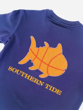     SOUTHERN TIDE  Boys' Basketball Filled Skipjack T-Shirt    