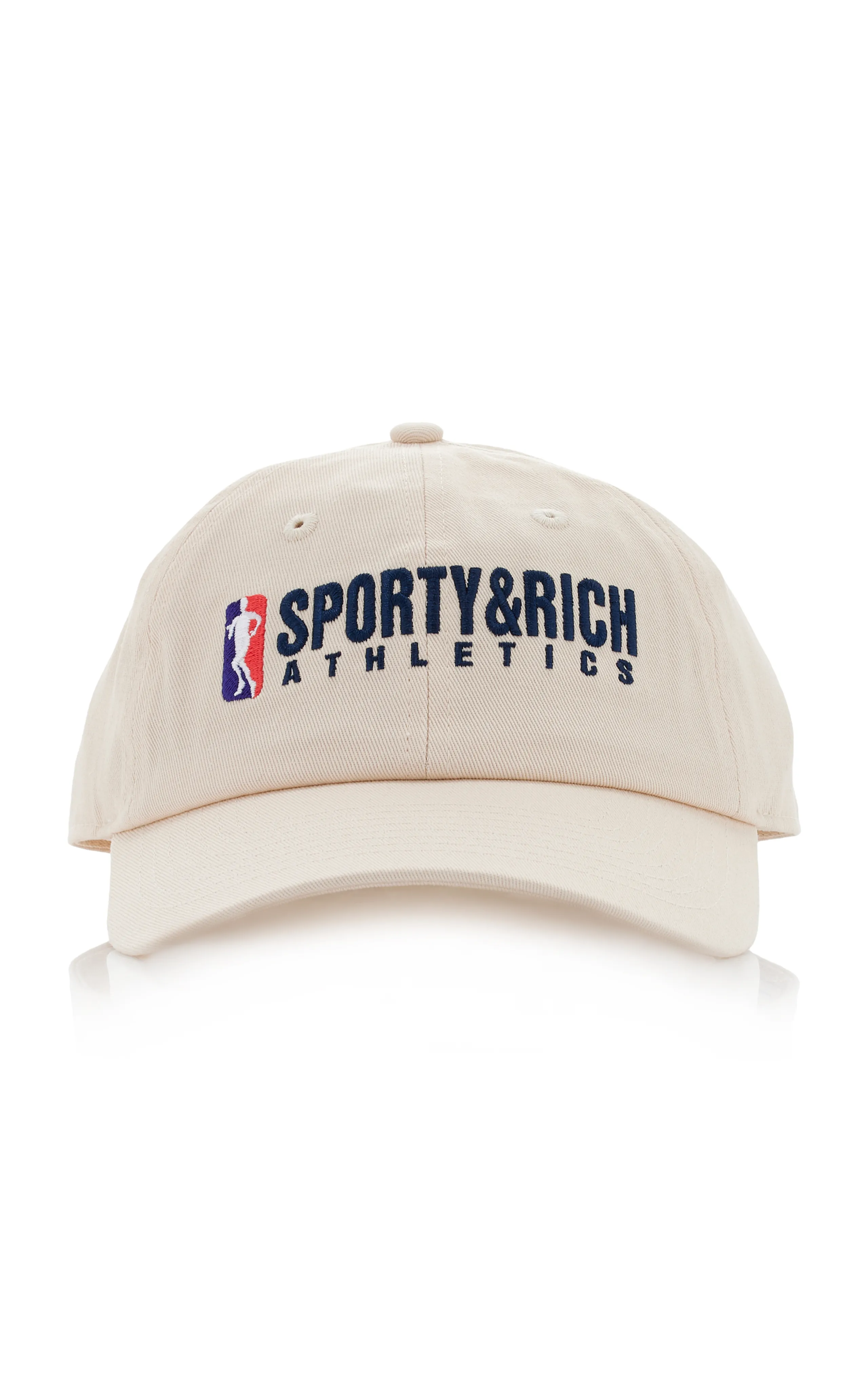 Sporty & Rich Embroidered Cotton Baseball Cap