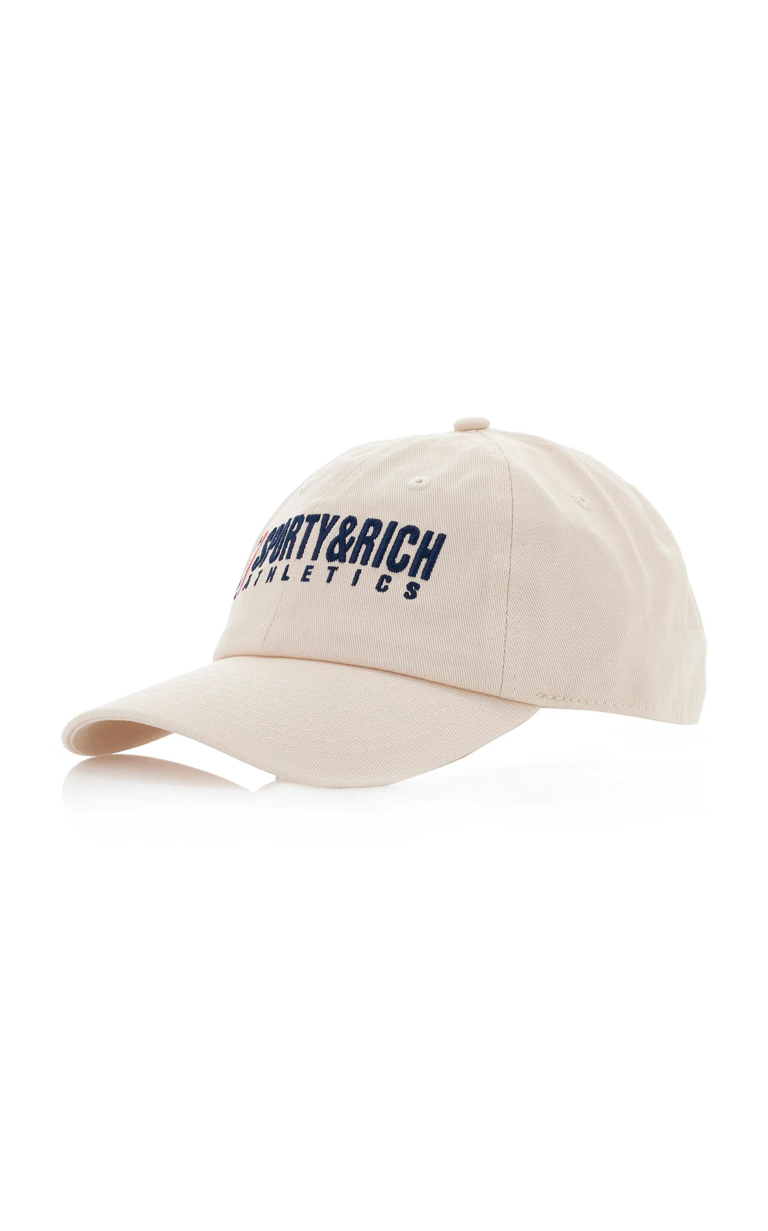 Sporty & Rich Embroidered Cotton Baseball Cap