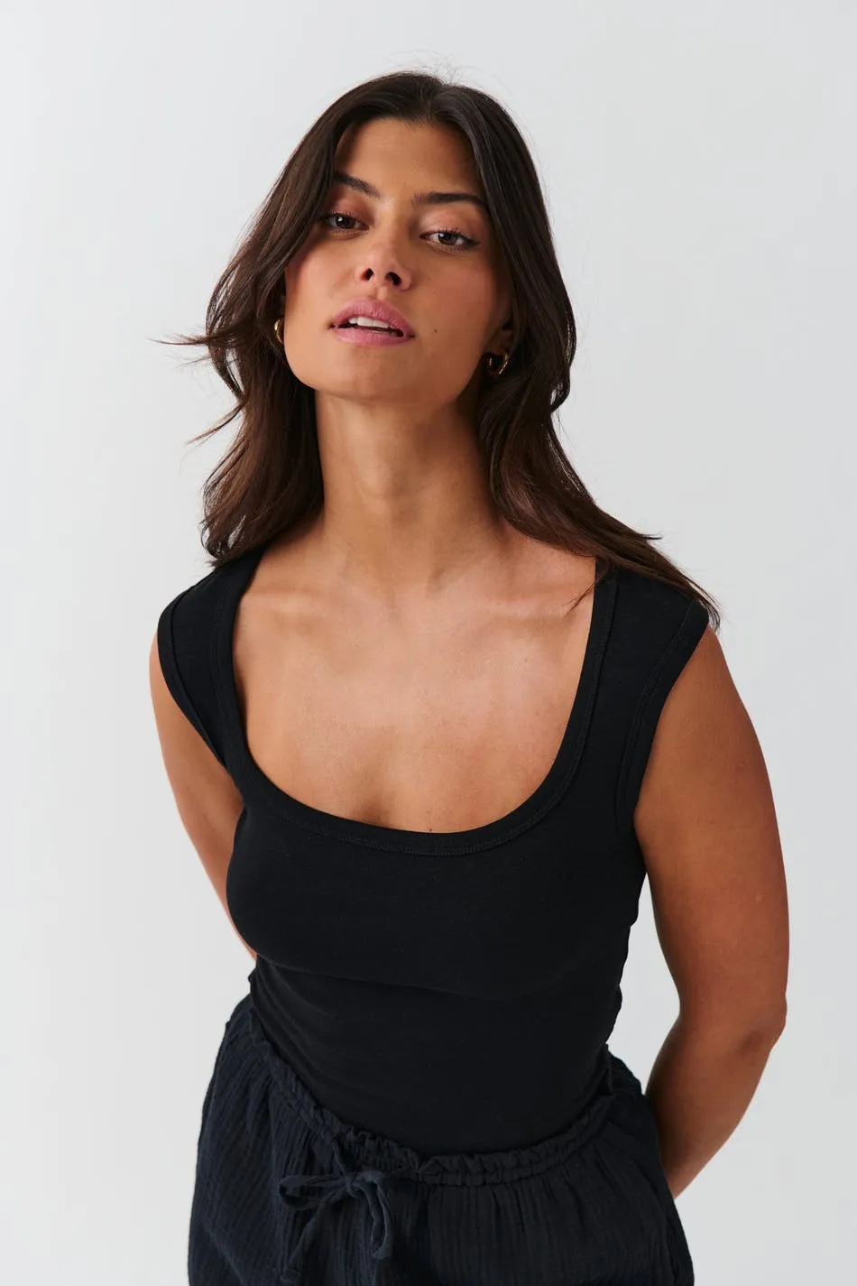 Square neck tank