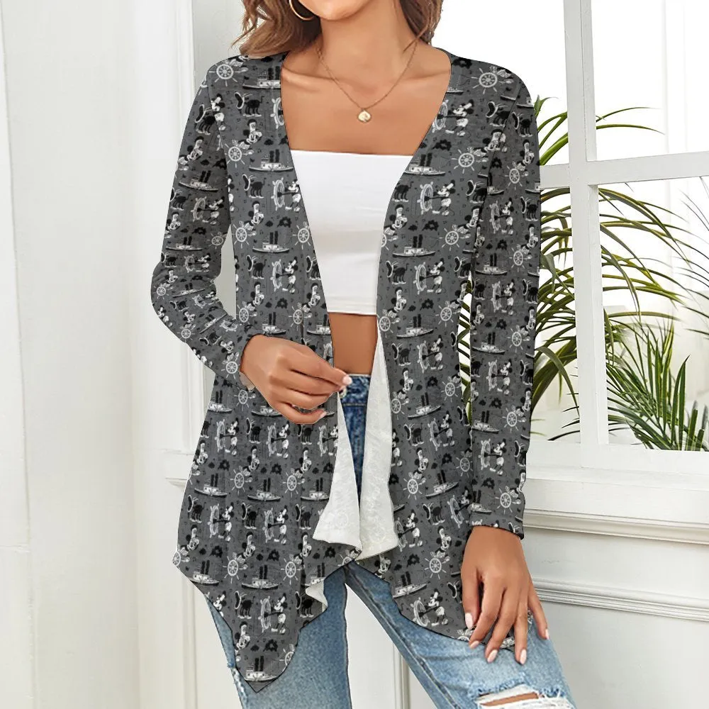 Steamboat Mickey Women's Short Cardigan