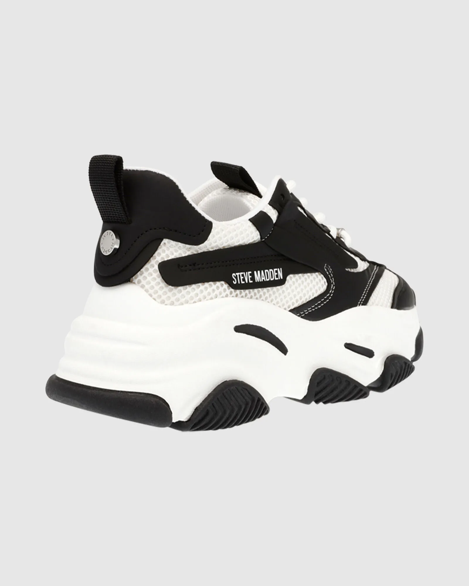 Steve Madden Possession-e Sustainable Sneakers White/Black