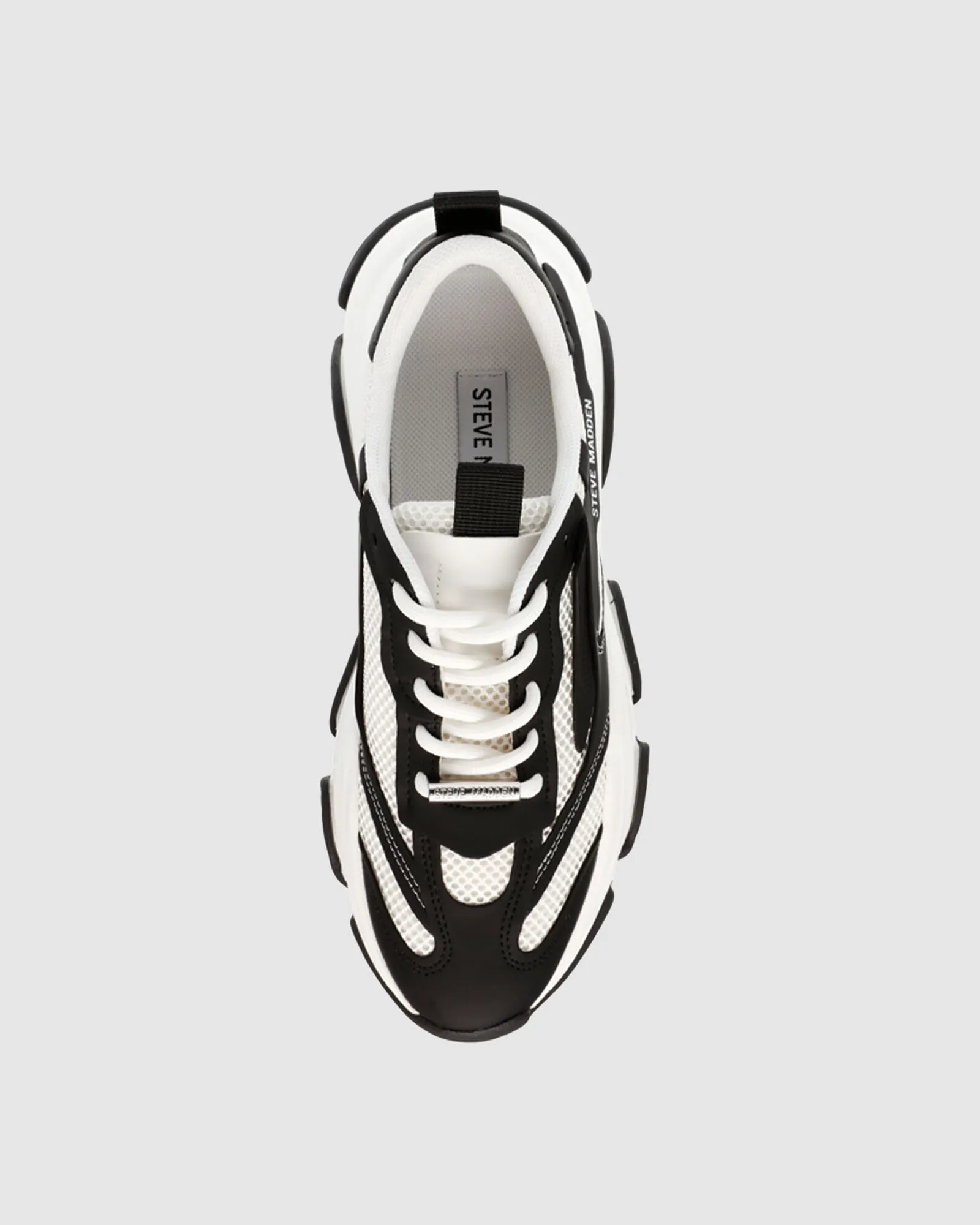 Steve Madden Possession-e Sustainable Sneakers White/Black