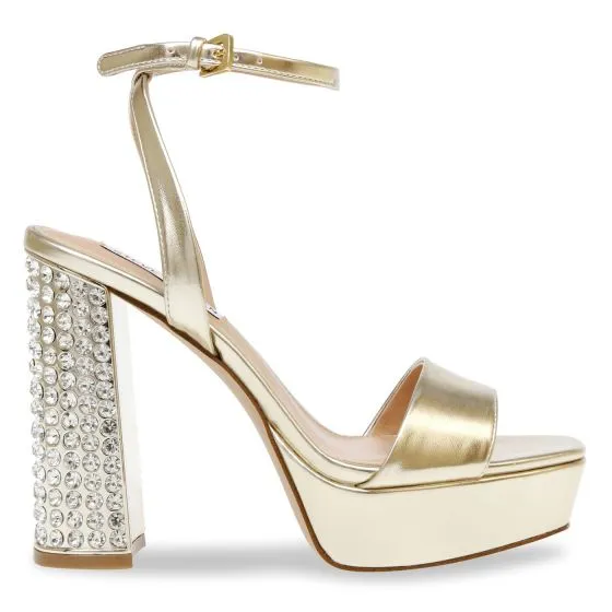 Steve Madden W' Lasher Gold Sandals