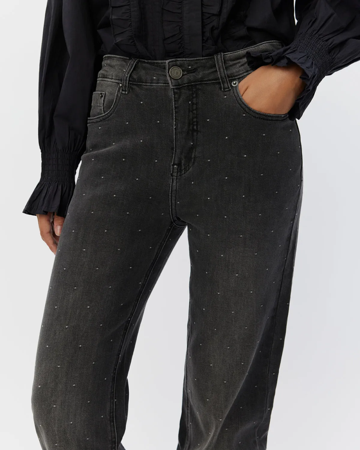 STOCKHOLMSW JEANS - Washed black