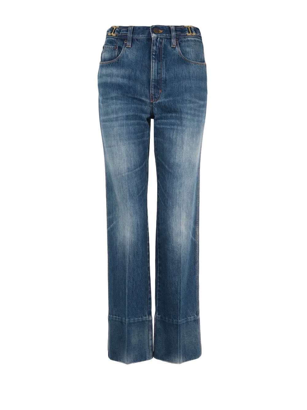 Straight cropped jeans