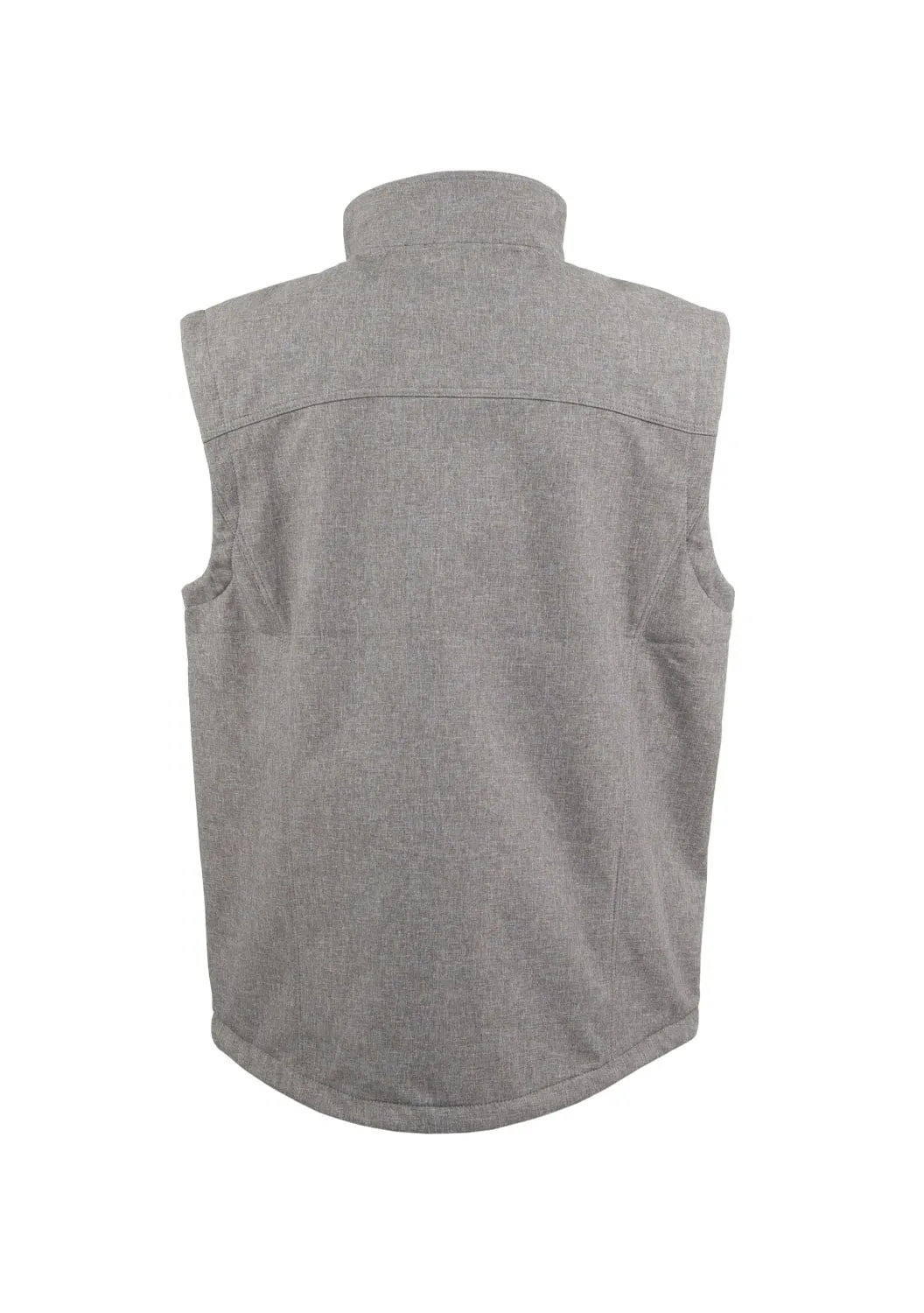 STS Ranchwear Mens Weston Heather Gray Poly/Spandex Softshell Vest