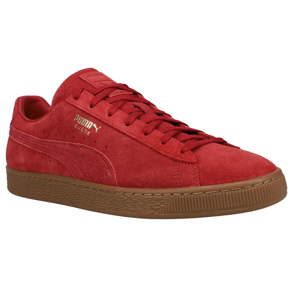 Suede Gum Lace Up Sneakers