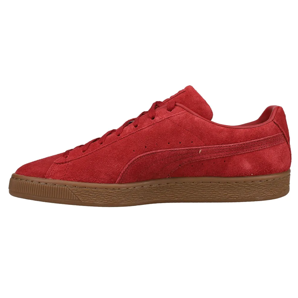 Suede Gum Lace Up Sneakers