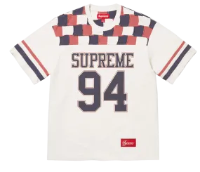 Supreme Patch Yoke Football Top Stone