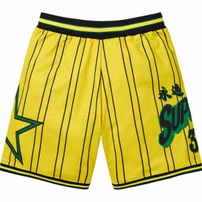 Supreme Star Basketball Short Yellow