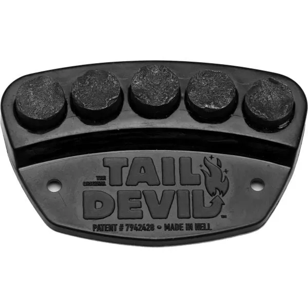 Tail Devil Sparking Skateboard Skid Plate - Black