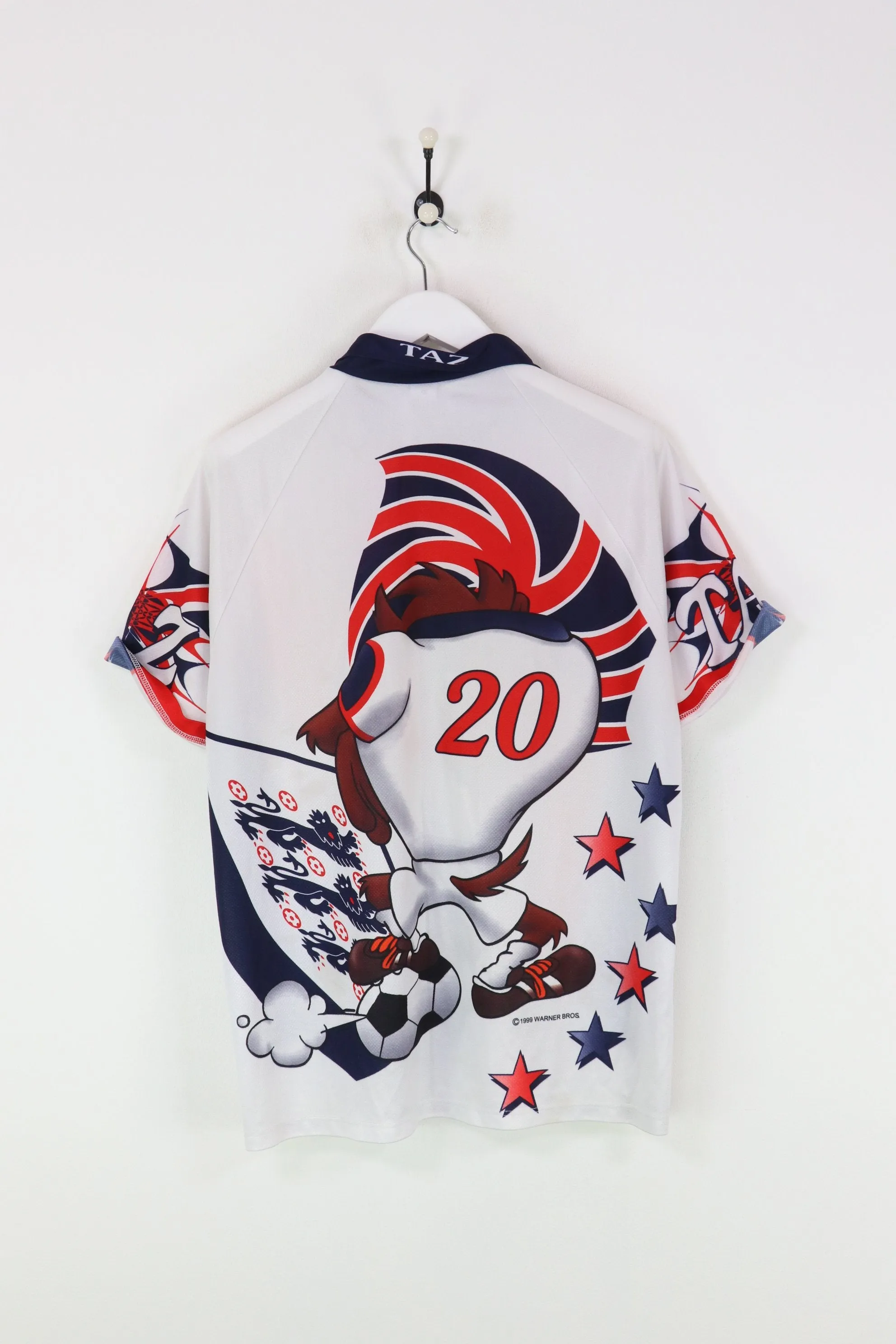 Tasmanian Devil Football Shirt White/Brown/Red XL