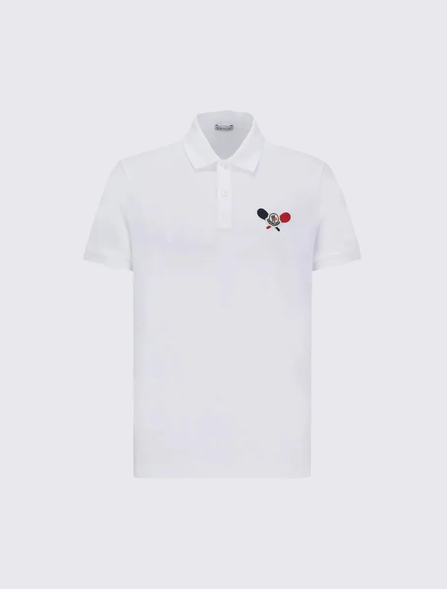 Tennis Logo Patch Polo Shirt