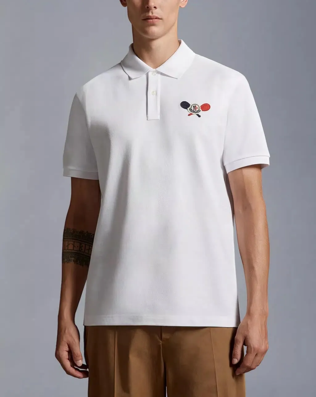 Tennis Logo Patch Polo Shirt