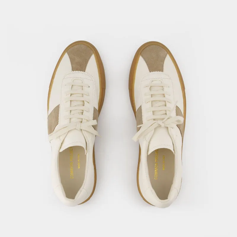 Tennis Trainer Sneakers - COMMON PROJECTS - Leather - White