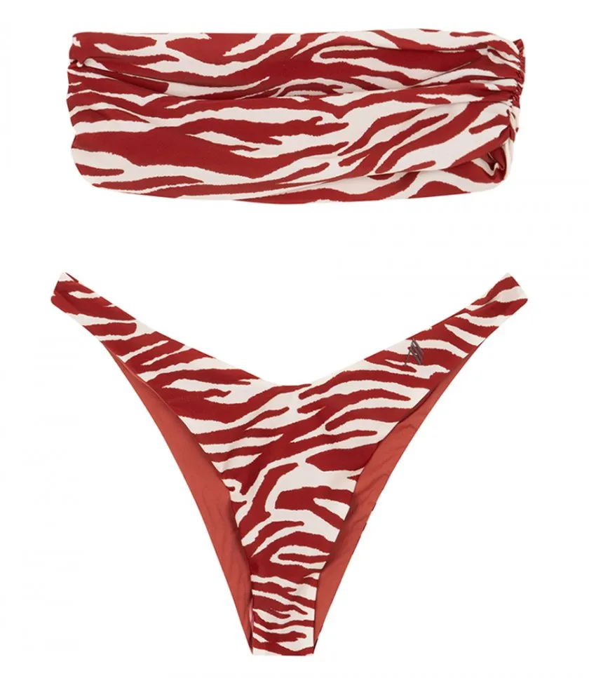 THE ATTICOZEBRA PRINTED BIKINI