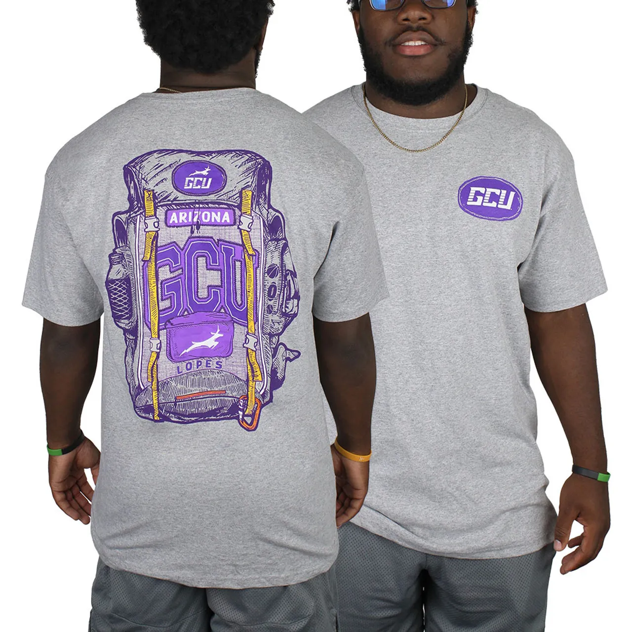 The Duck Company Men's Gray GCU Adventure Backpack Tee