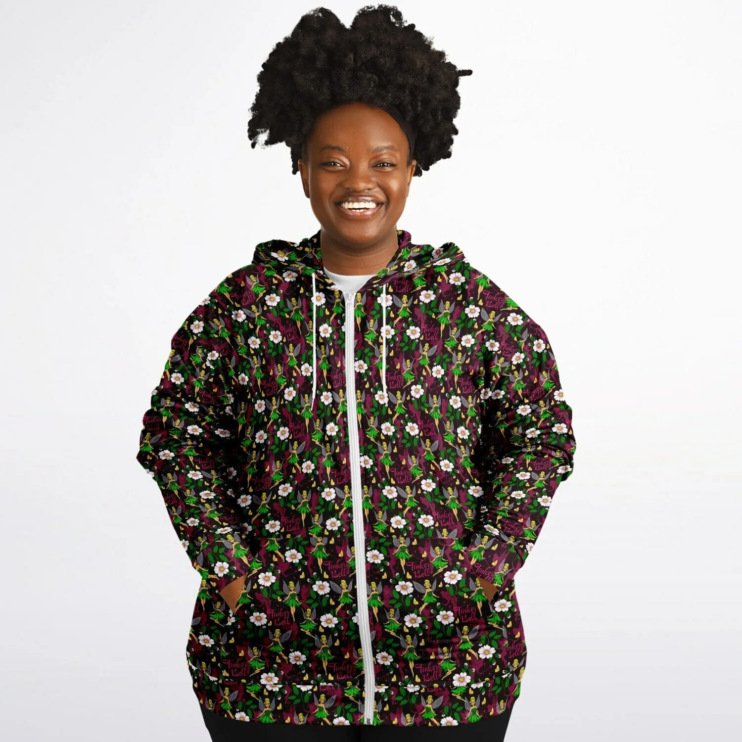 Tinker Bell Plus-size Unisex Zip Hoodie