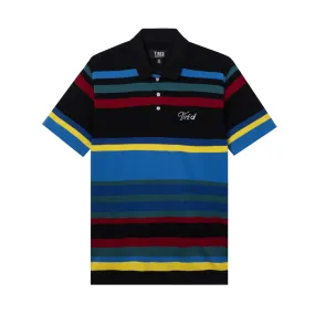 TIRED STRIPED POLO TEE - MULTI