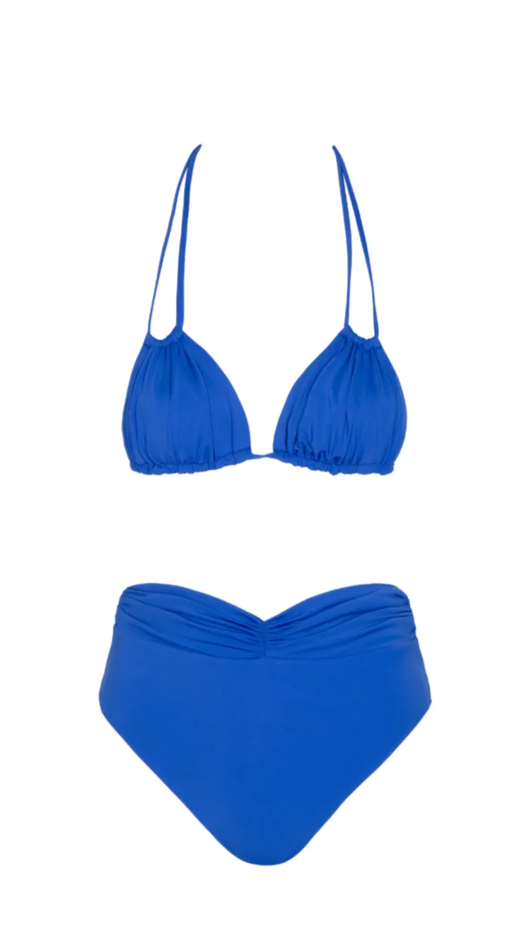 Top De Bikini Chia Blue & Bottom De Bikini Andra Blue