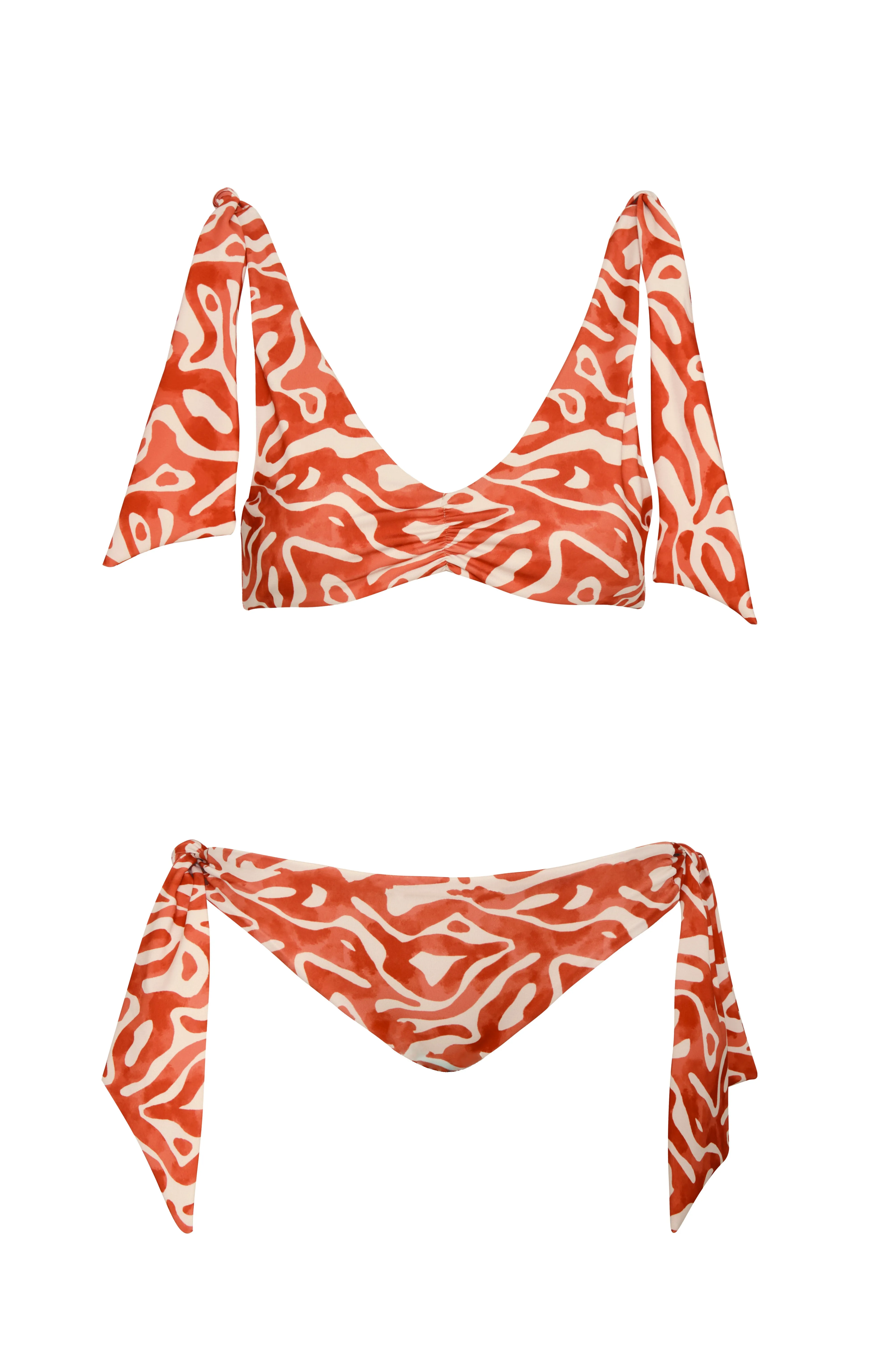 Top De Bikini Juana Coral Domus & Bottom De Bikini Juani Coral Domus