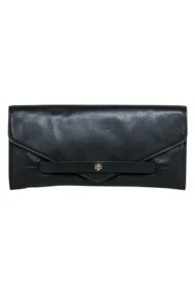 Tory Burch - Black Leather Long Clutch