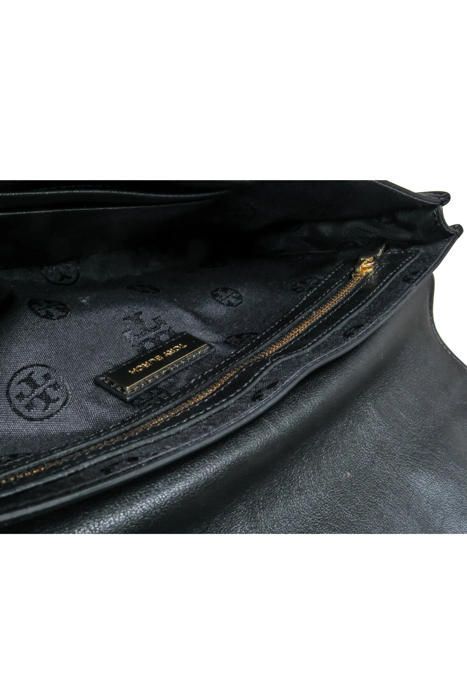 Tory Burch - Black Leather Long Clutch