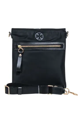 Tory Burch - Black Nylon Crossbody Bag w/ Gold Hardware