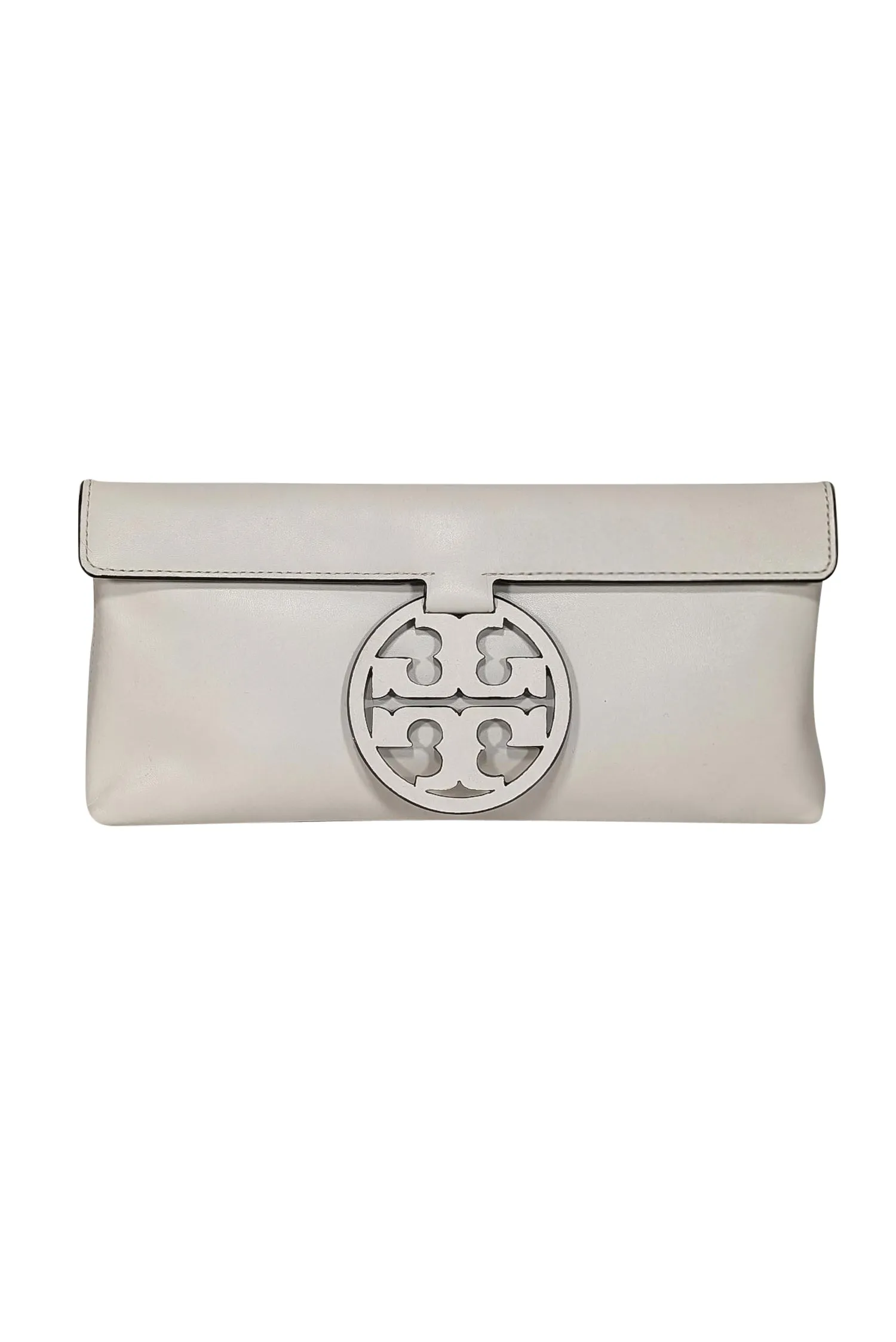 Tory Burch - Ivory Leather Miller Clutch