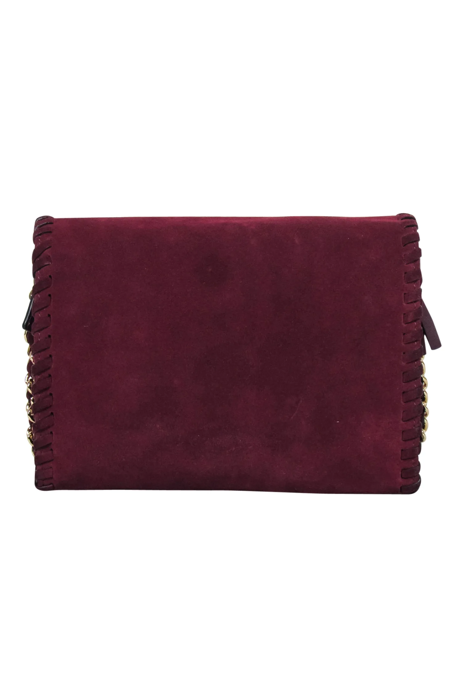 Tory Burch - Maroon Suede Crossbody Bag