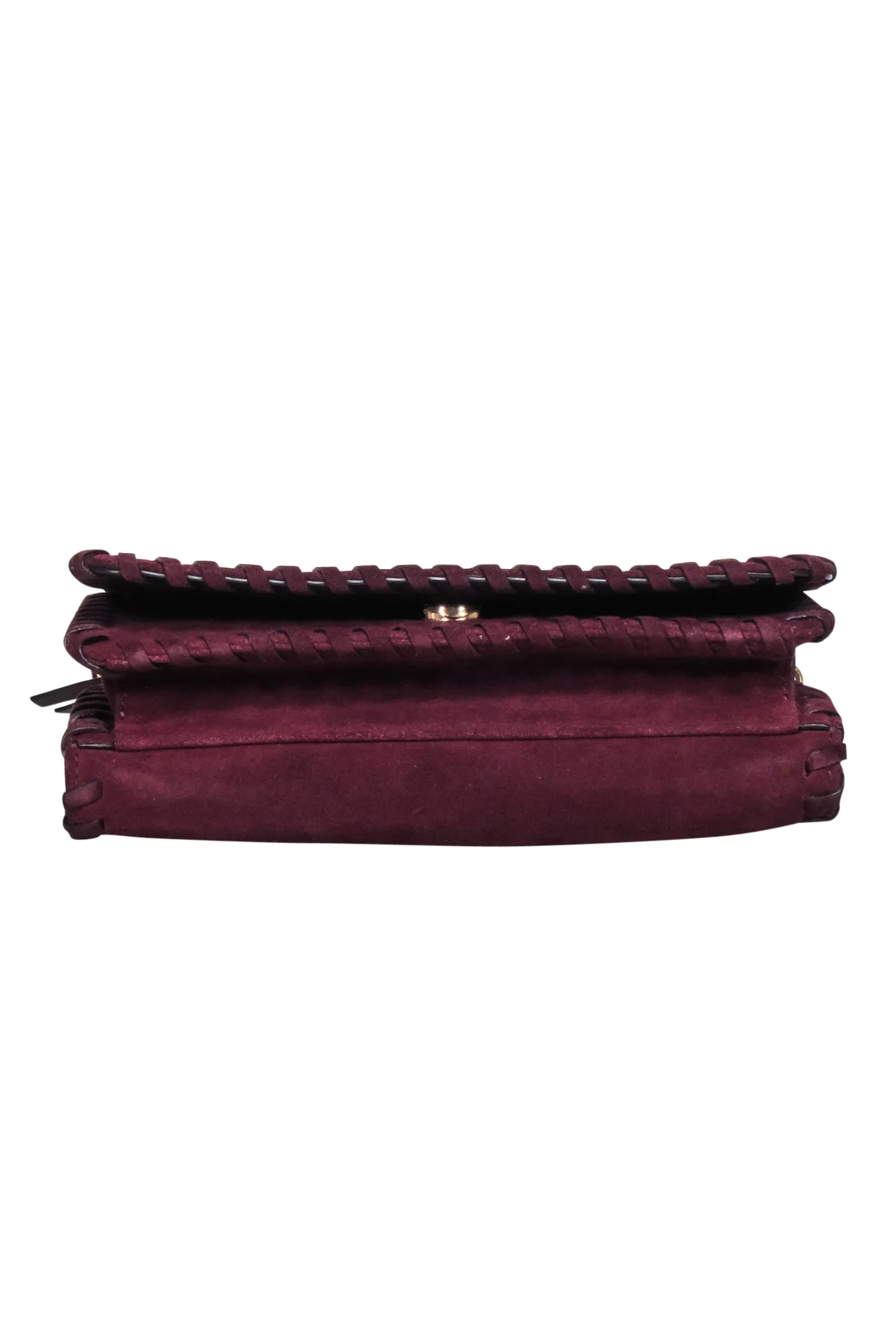 Tory Burch - Maroon Suede Crossbody Bag