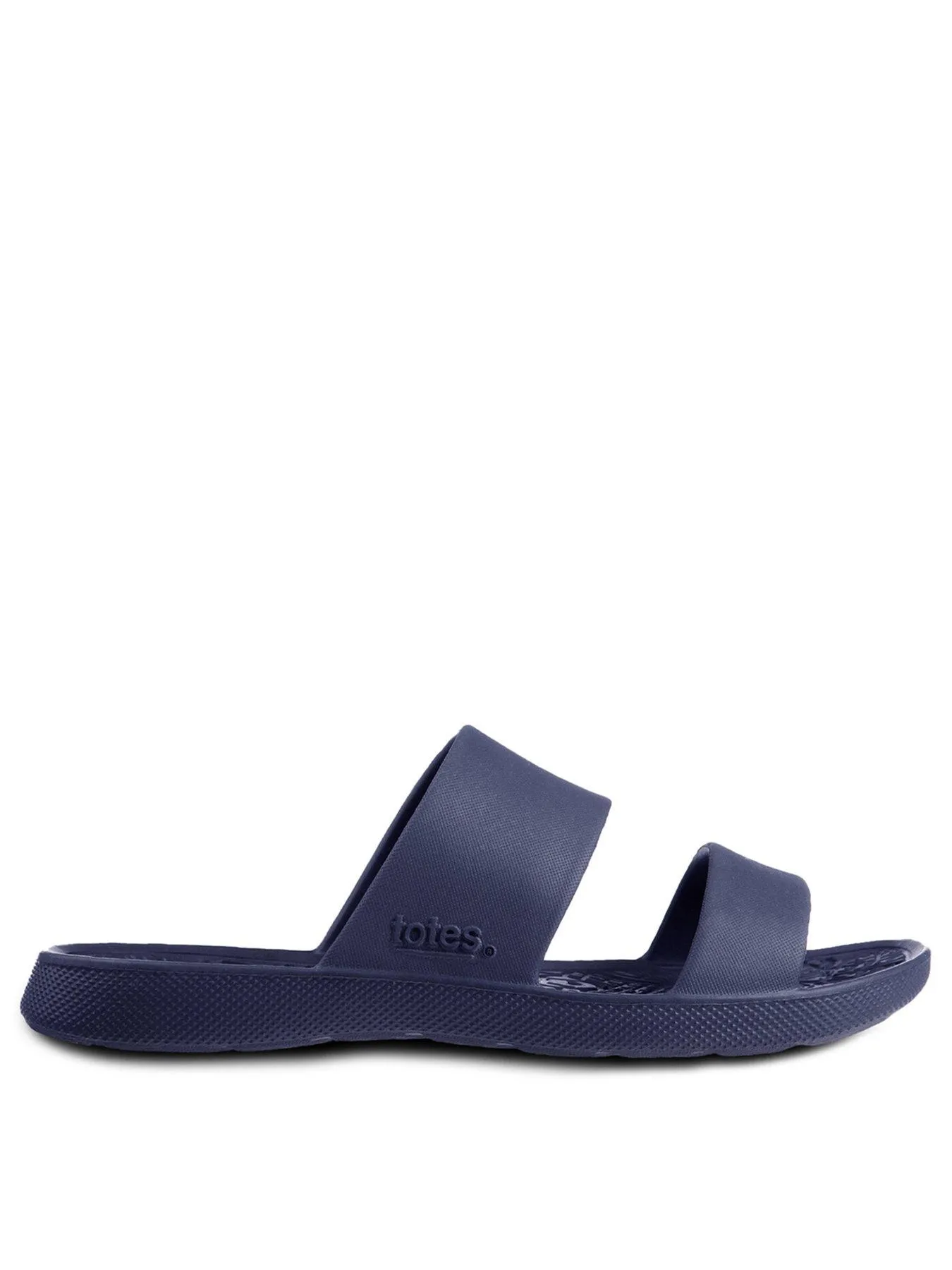 TOTES Solbounce Double Strap Slide Sandals - Navy