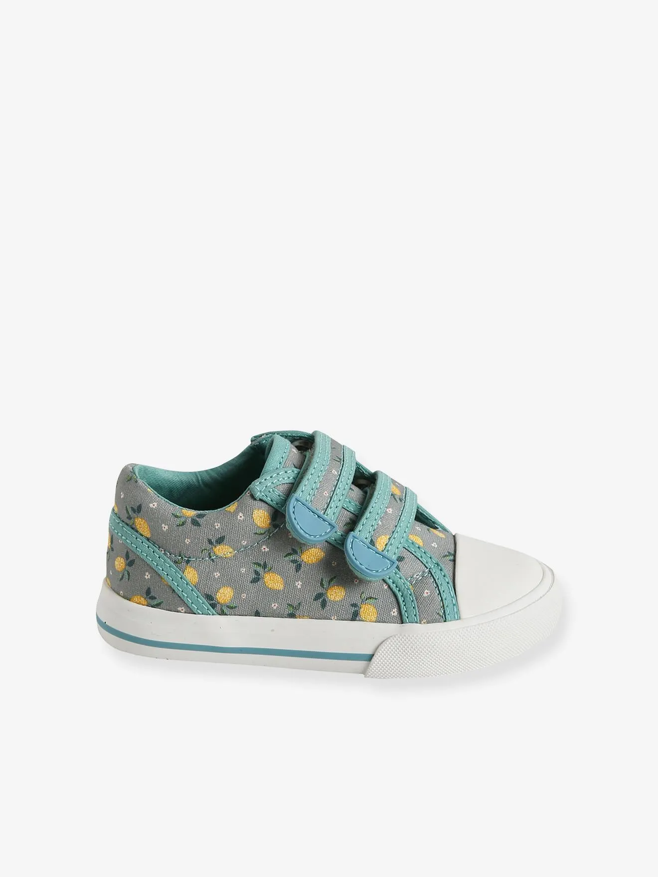 Touch-Fastening Trainers for Girls, Designed for Autonomy - yellow medium all over printed