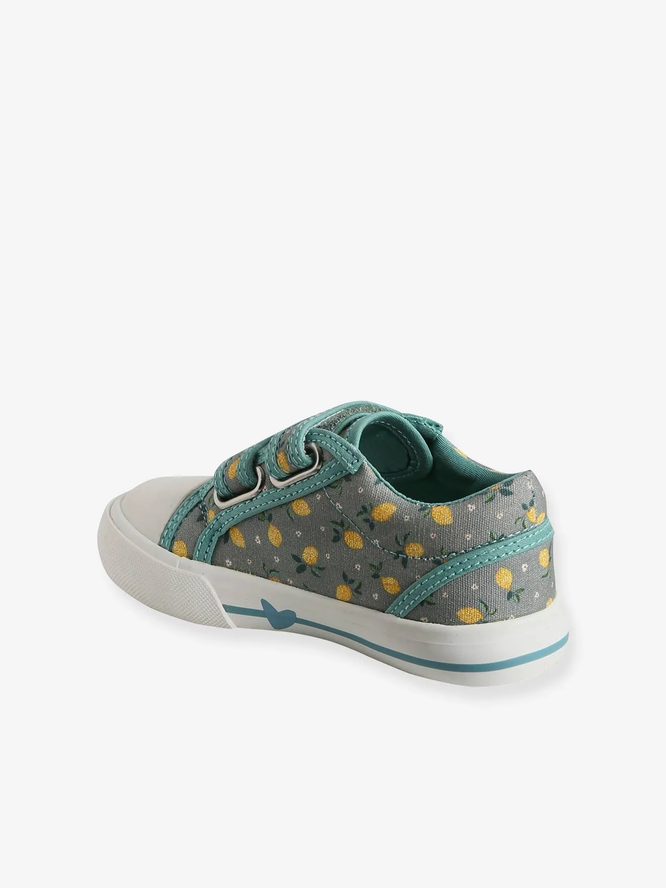 Touch-Fastening Trainers for Girls, Designed for Autonomy - yellow medium all over printed