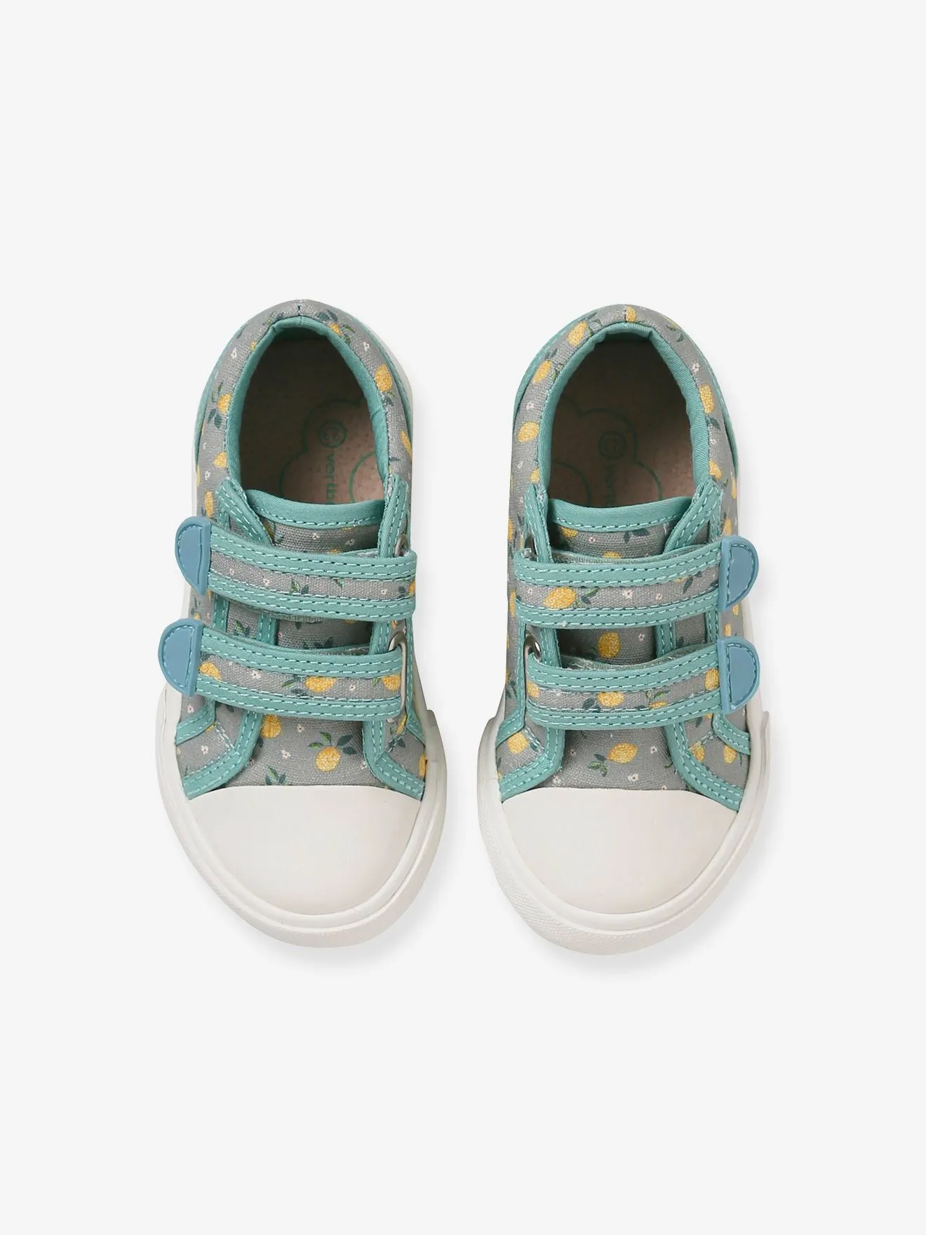 Touch-Fastening Trainers for Girls, Designed for Autonomy - yellow medium all over printed