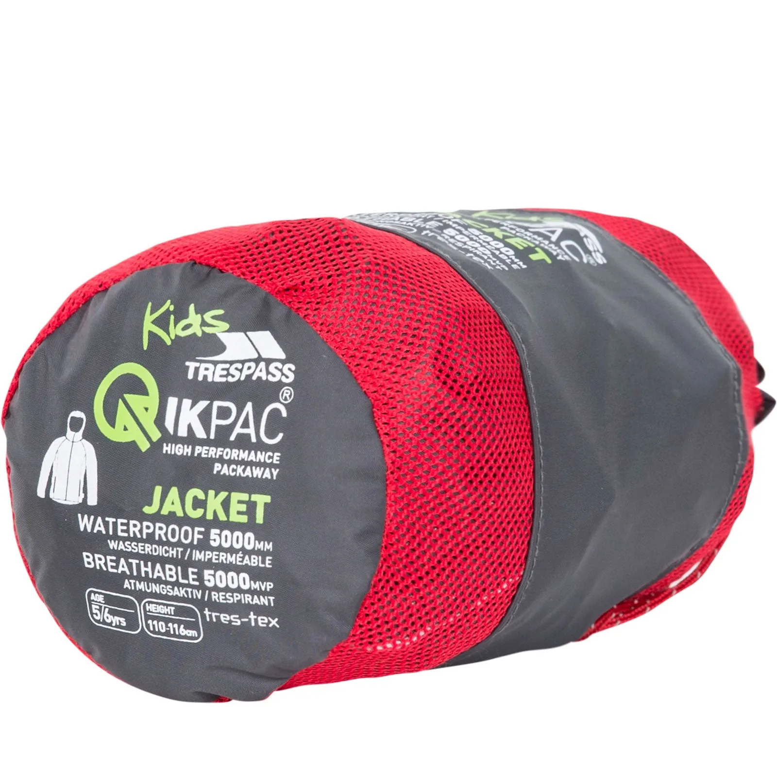 Trespass Kids Qikpac X Packaway Waterproof Jacket