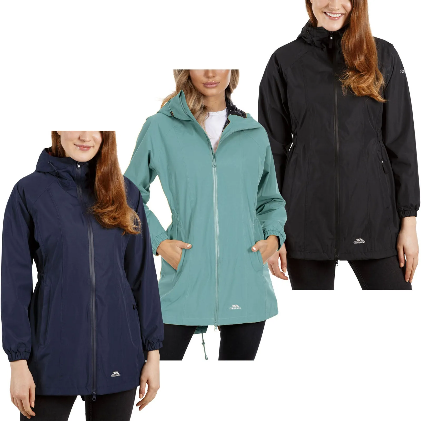 Trespass Womens Daytrip Waterproof Long Jacket