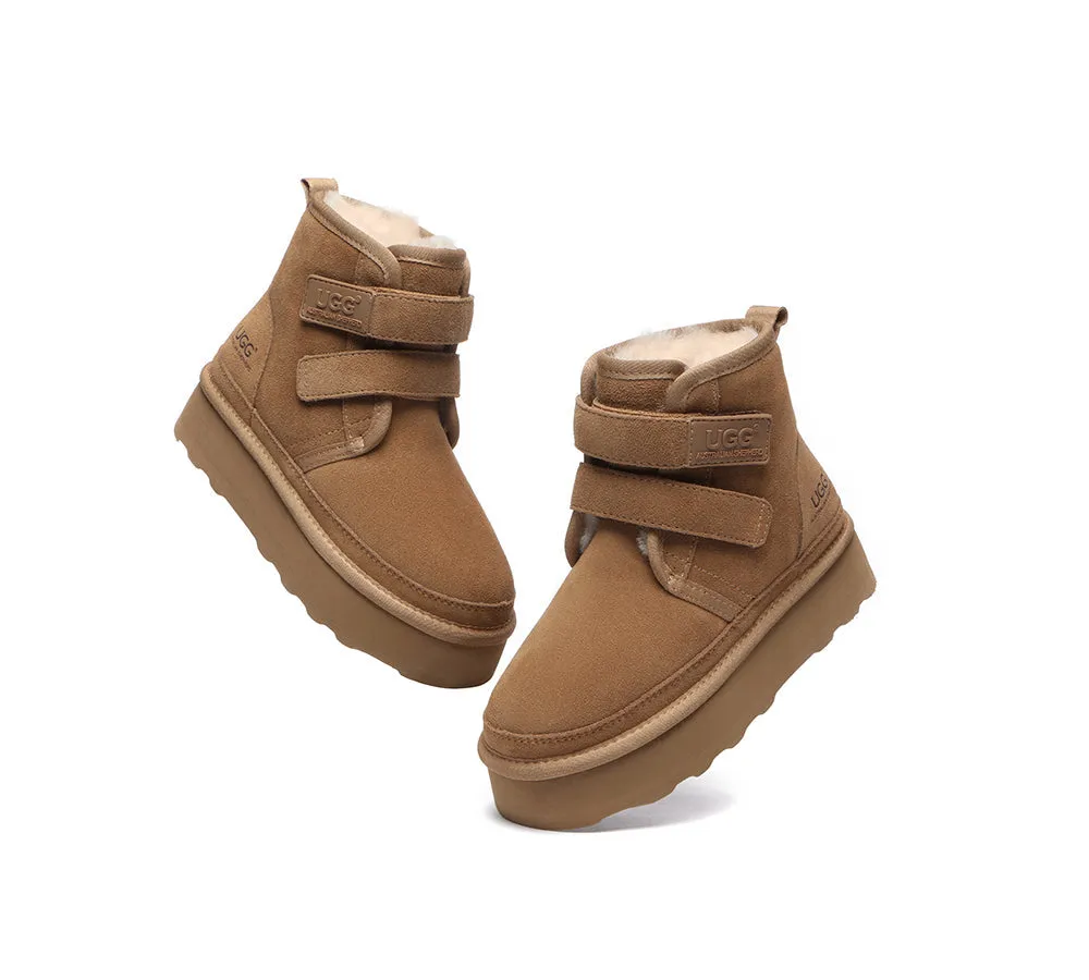 UGG Australian Shepherd Hook And Loop Platform Ugg Lightweight Ugg Boots Women Vigour