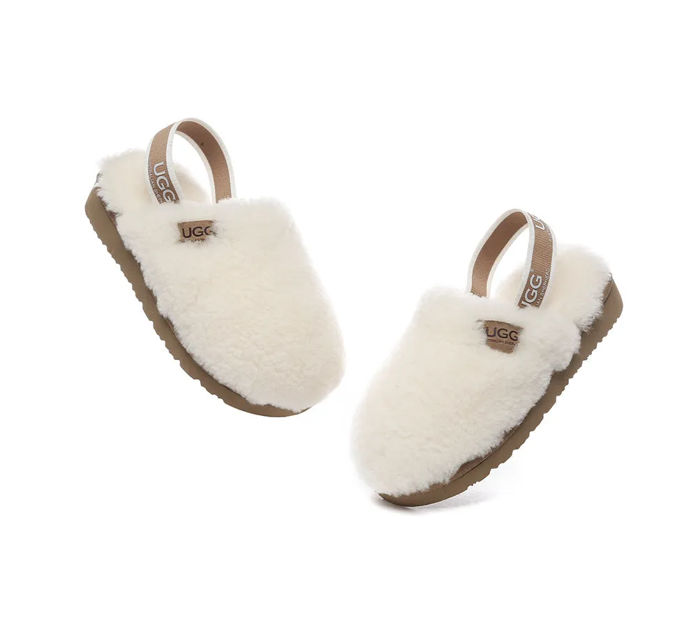 UGG AUSTRALIAN SHEPHERD UGG Kids Slingback Fluffy Slides Kamari