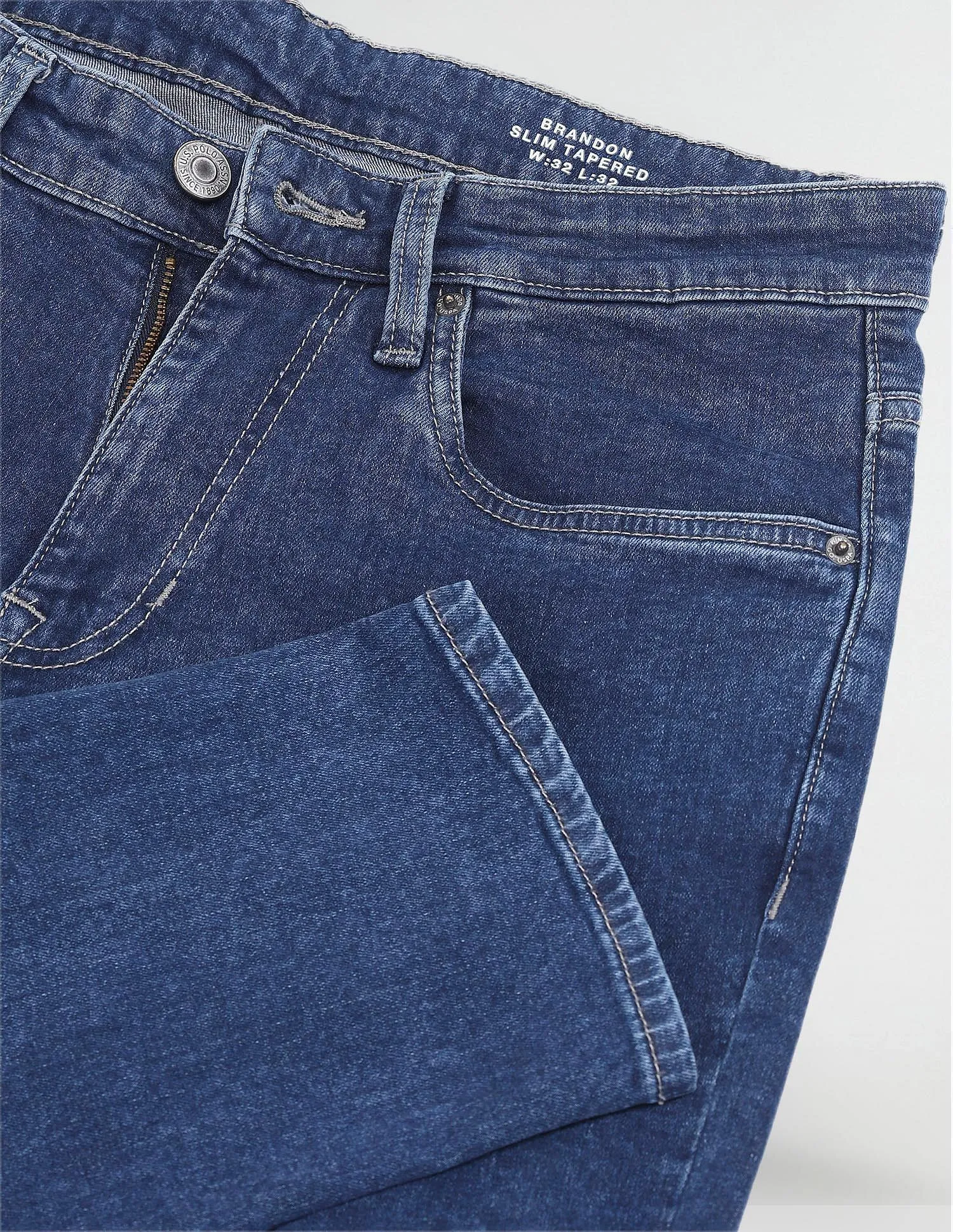 U.S. Polo Assn. Denim Co. Brandon Slim Tapered Fit Blue Jeans