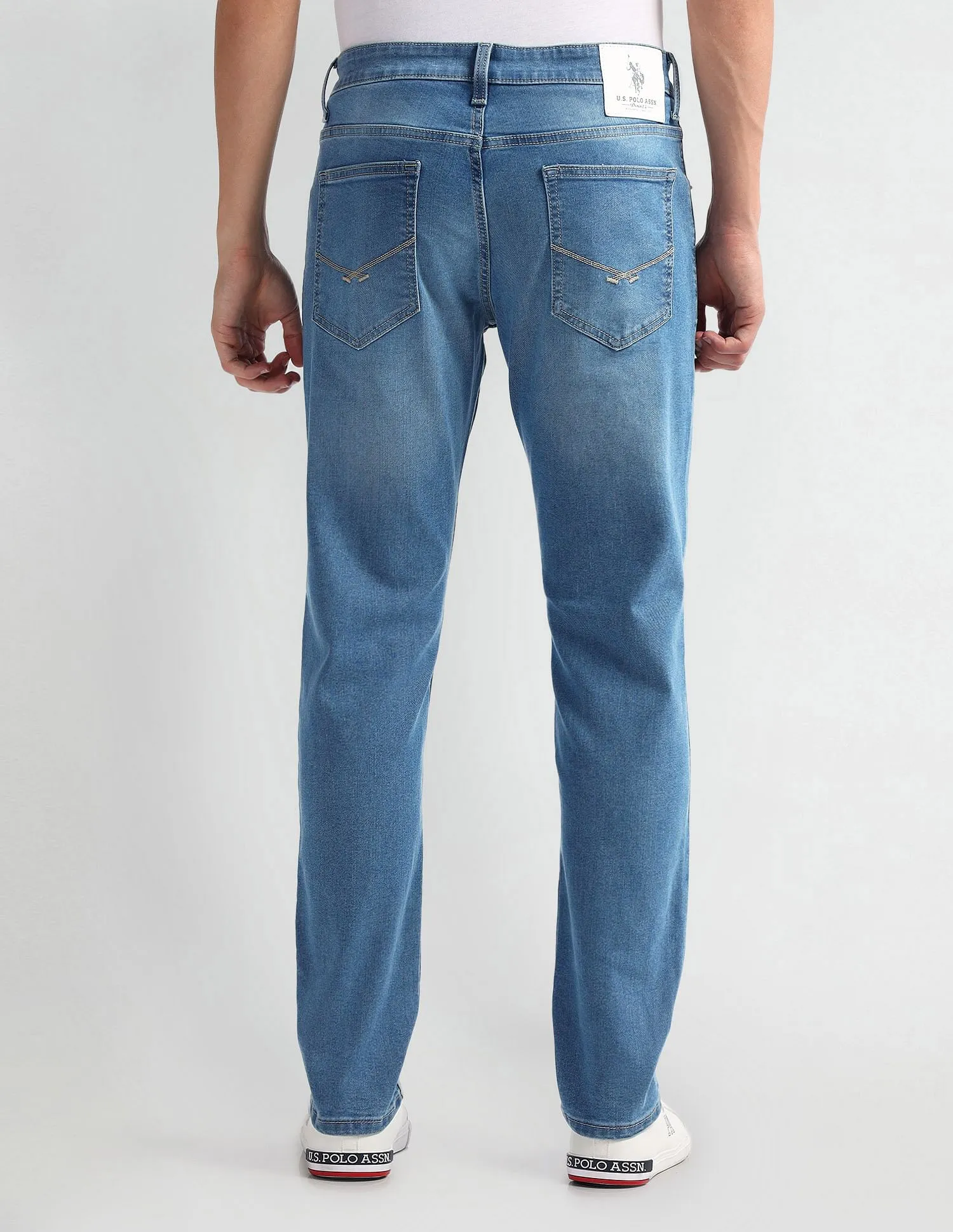 U.S. Polo Assn. Denim Co. Brandon Slim Tapered Fit Light Wash Jeans