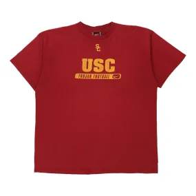 USC Trojan Football Nike College T-Shirt - XL Burgundy Cotton