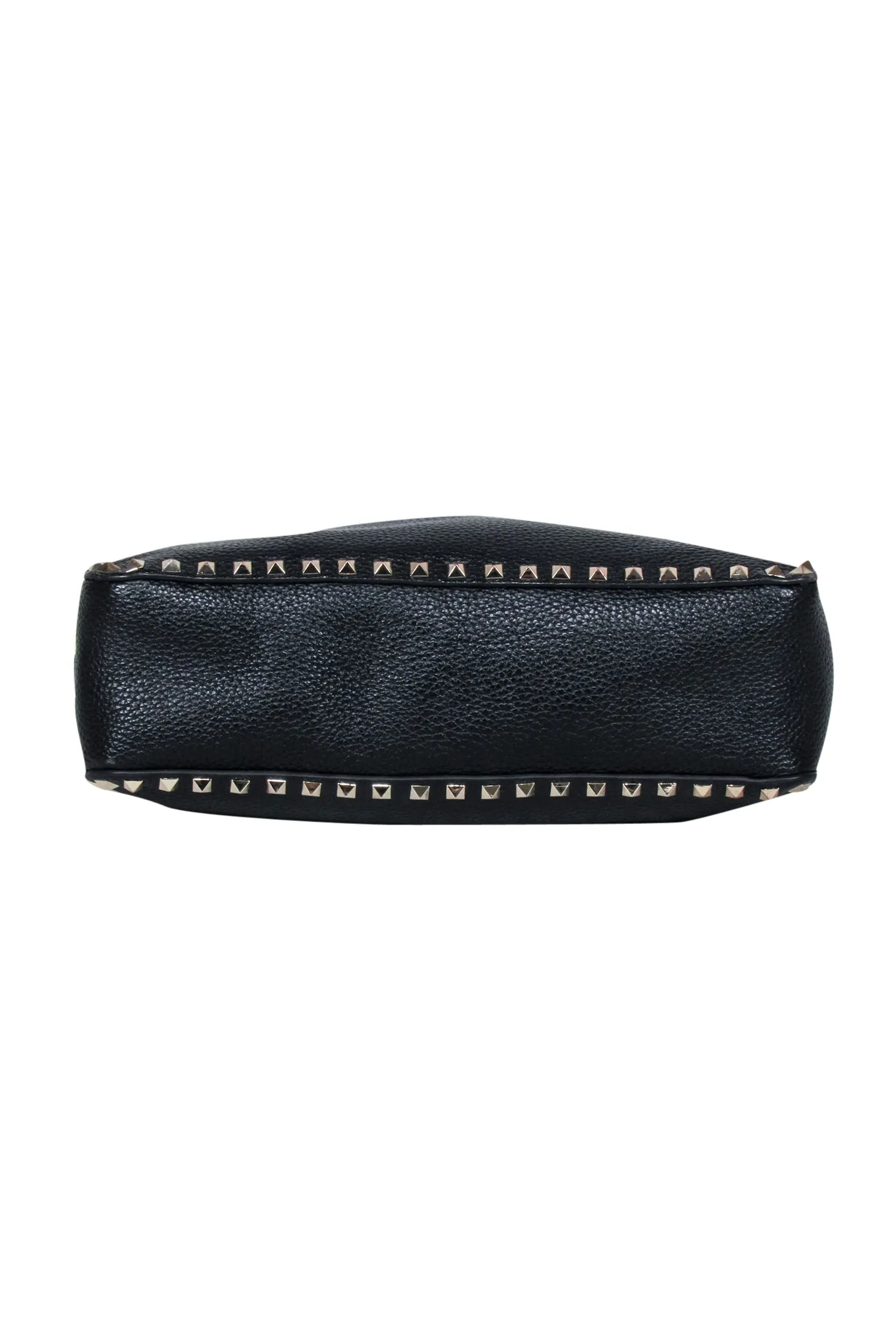 Valentino - Black Pebbled Leather Rockstud Crossbody Bag