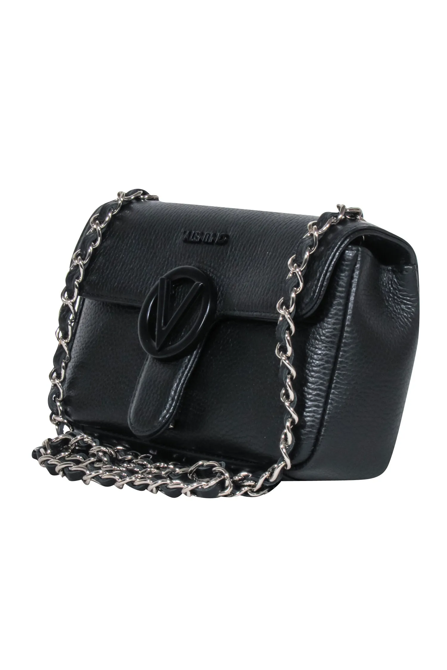 Valentino by Mario Valentino - Black Pebbed leather Crossbody Bag